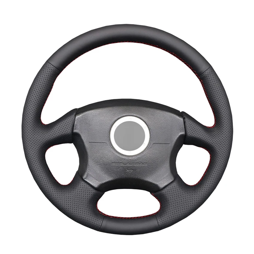

Black PU Faux Leather DIY Hand Stitched Car Steering Wheel Cover for Subaru Impreza WRX 2002 2003 2004 Impreza WRX STI 2004