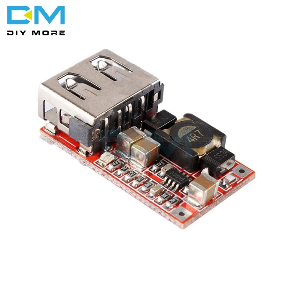 5 шт. USB зарядное устройство понижающий модуль Converter преобразователь модуль питания автомобиля эффективность Buck модуль 6-24 в 24 в 12 В до 5 В 3A