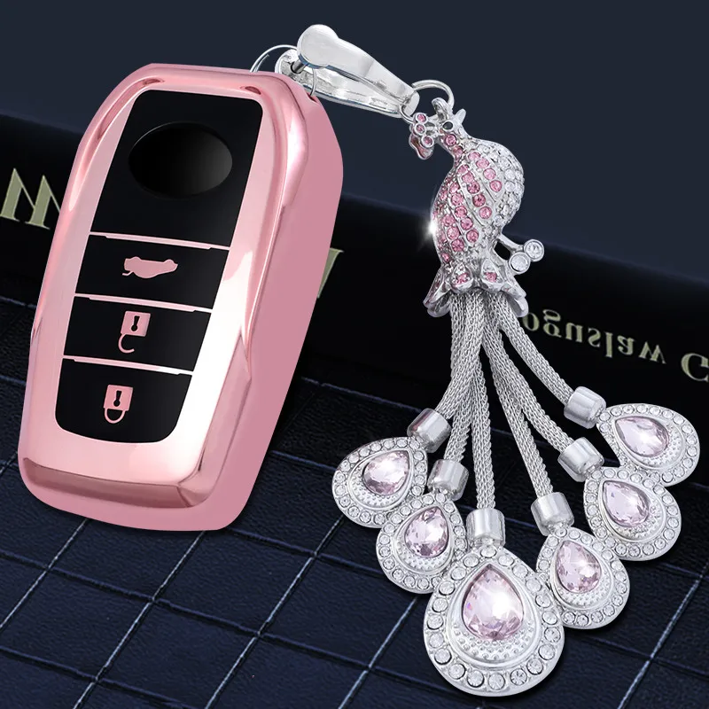 Модный новый мягкий ТПУ чехол с полным покрытием для автомобильного ключа