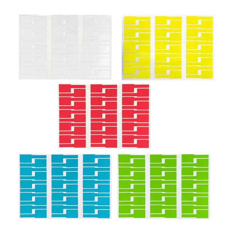 

30Pc Cable Labels Sticker Waterproof Identification Tags Work with Printer F7QC