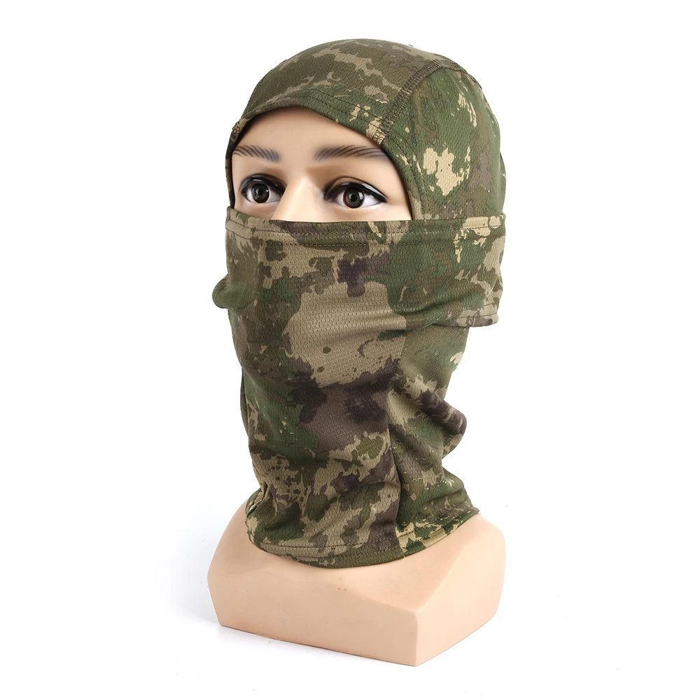 Multicam Balaclava Outdoor Camo Beanie Tactical Paintball Wargame Military Army Motorcycle Helmet Protection Full Face Mask | Аксессуары