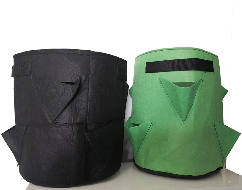 

5/7/10 Gallon Garden Tool Pocket Flower Jardin Plant Grow Bag Strawberry Vertical Pouch Root Round Reusable Pot Gardening