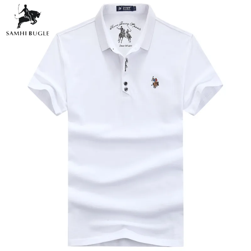 Высококачественная хлопковая рубашка поло Мужская модная летняя дышащая Para Hombre