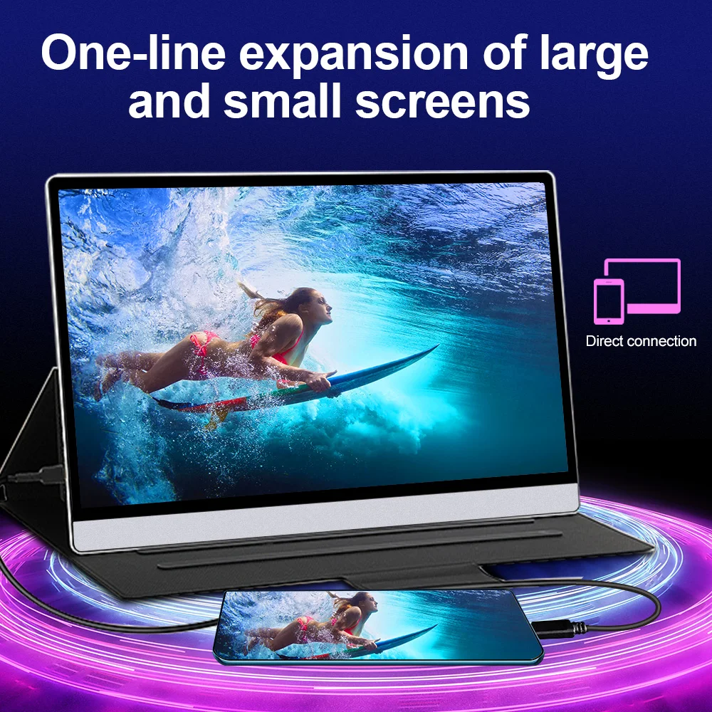 156 hd ips портативный монитор пк эк