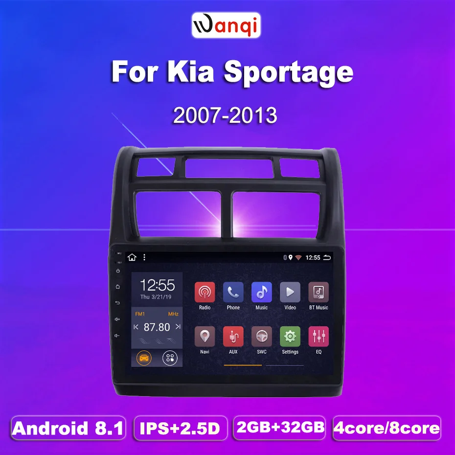 2G ram 32G rom 9 дюймов Android 8 1 автомобильный Dvd Gps плеер для KIA Sportage 2007 2013 радио видео