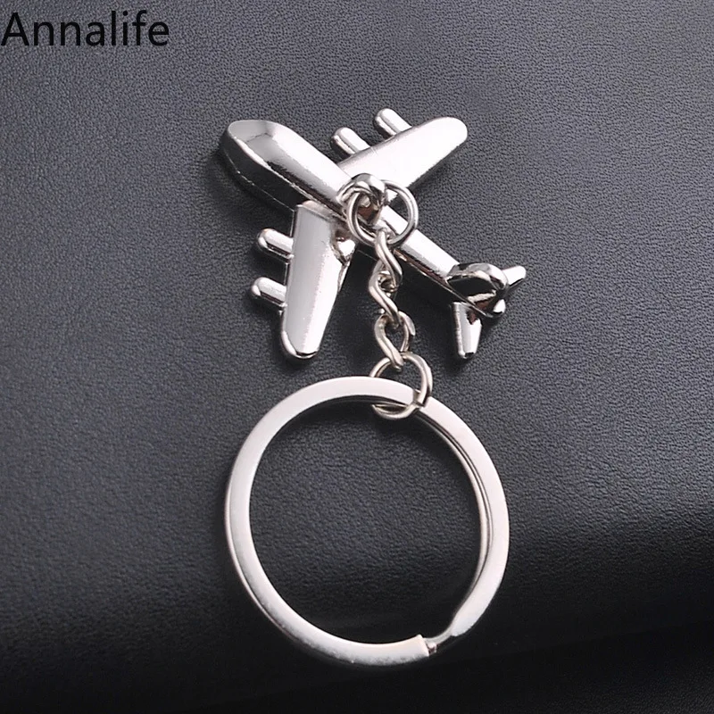 Новинка 2019 года. Креативная 3D модель самолета для мужчин и женщин. Брелок