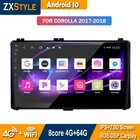 Автомобильная интеллектуальная система Android 10 для Toyota Corolla 11 Auris E180 2017 2018 LHD RHD Аудио Видео мультимедийная навигация GPS