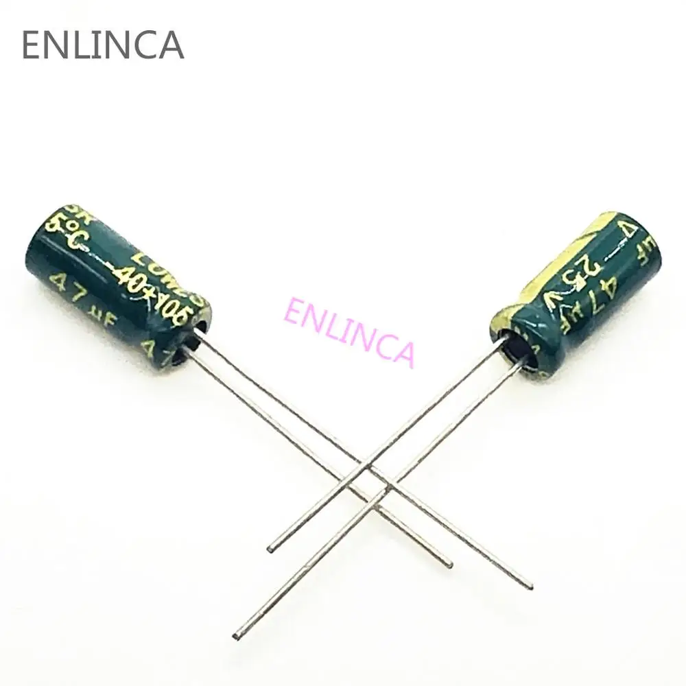 

120pcs/lot s71 25V 47UF Low ESR/Impedance high frequency aluminum electrolytic capacitor size 5*11 47UF25V 20%