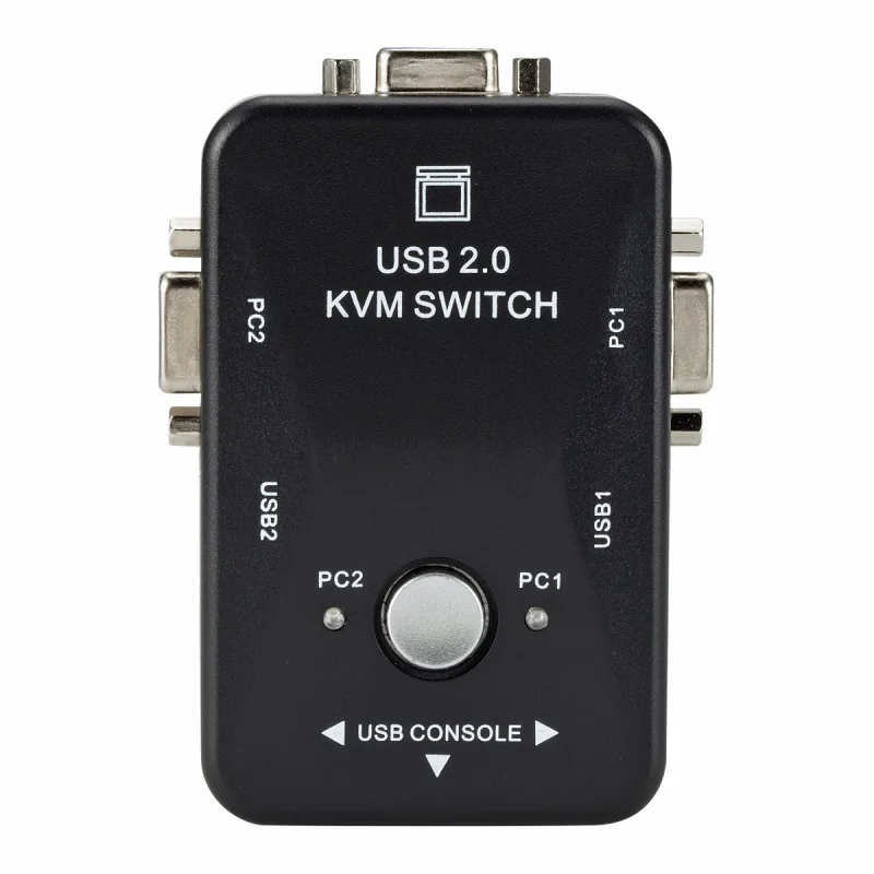USB-коммутатор KVM с общим доступом 2 порта VGA USB 0 клавиатура мышью для компьютеров |