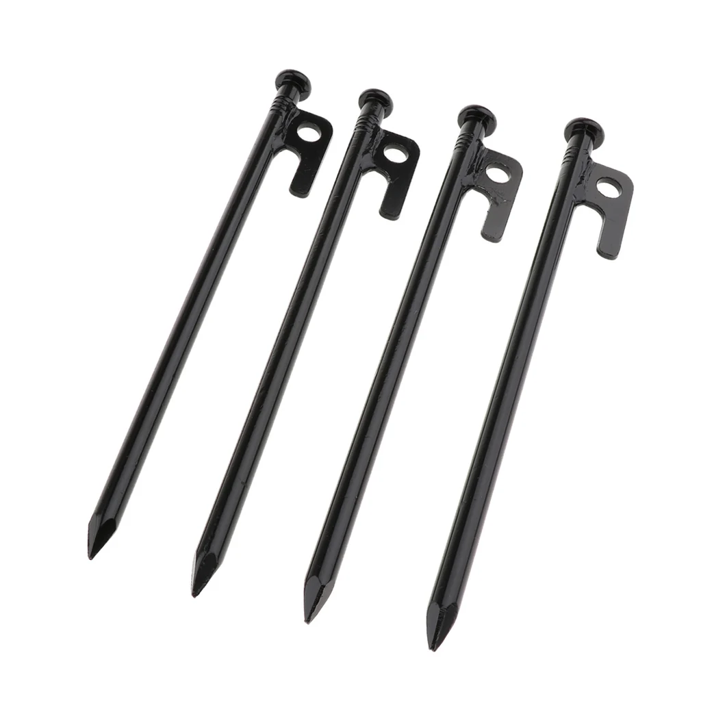 MagiDeal 4 шт кованые стальные штыри для палаток прочная несгибаемая Heavy Duty Кемпинг