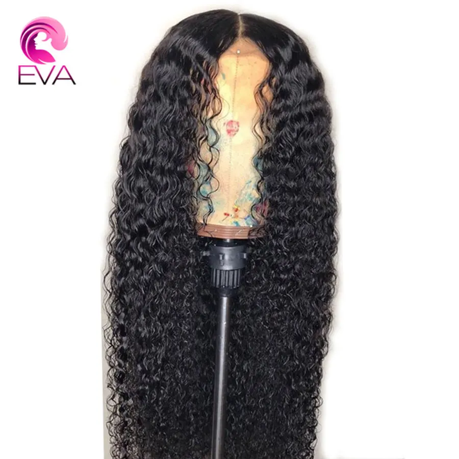 

EVA Hair 13x6 Lace Front Human Hair Wigs Pre Plucked Hairline With Baby Hair Brazilian Curly Lace Wig For Black Women Remy Hair