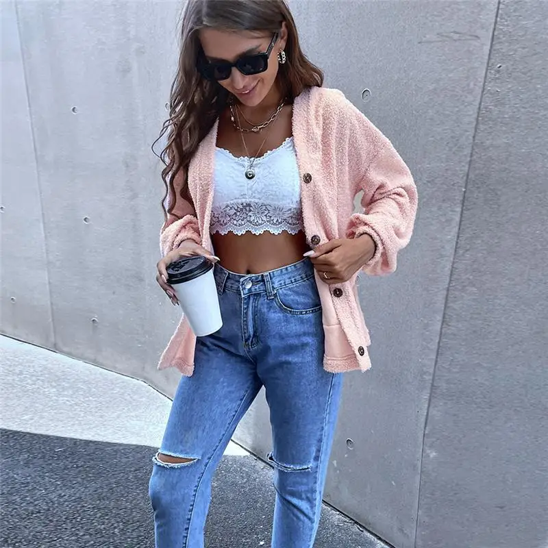 

Knitted Cardigan Women Sweater New Sweet Chic Women's Cardigan All-Match Oversized Jacket Soft Leisure Clothes Women Tops Female