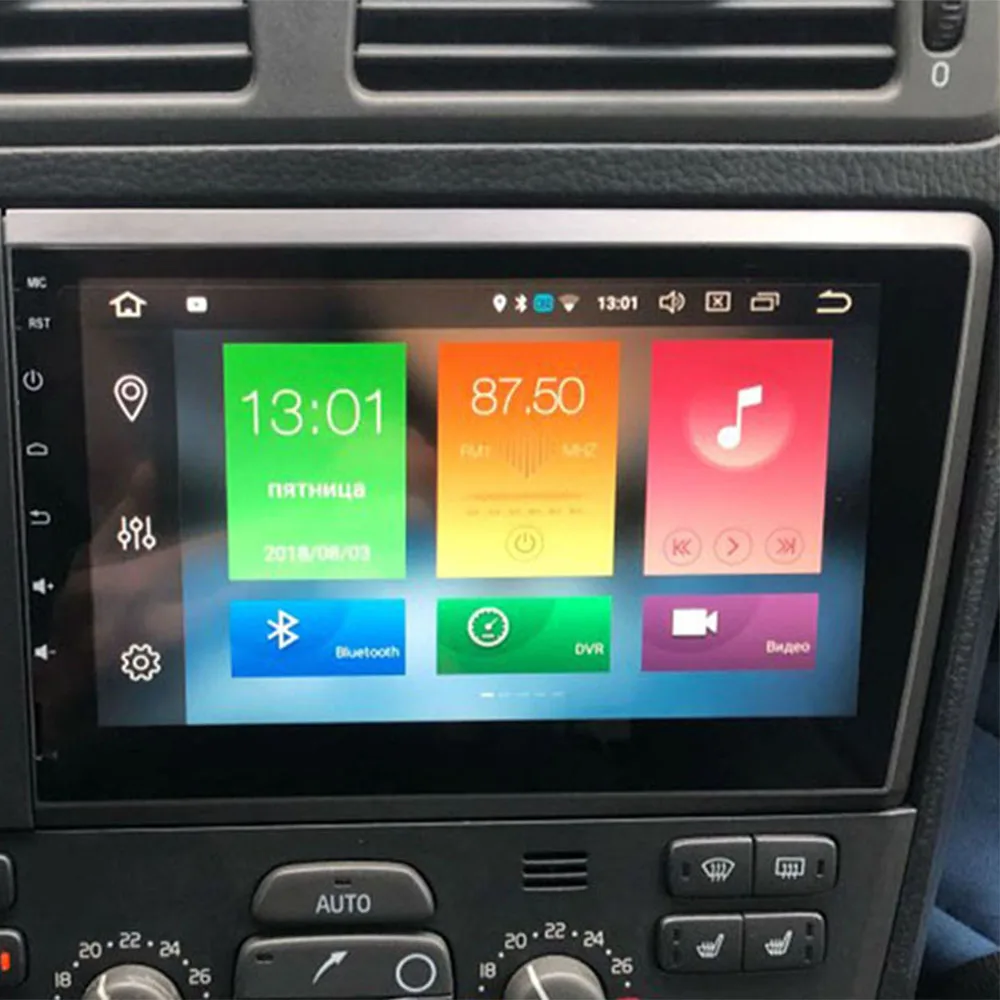 Автомобильный мультимедийный плеер IPS DSP 8 ядер 4 Гб 64 2Din Android 10 0 DVD GPS аудио для VOLVO S60
