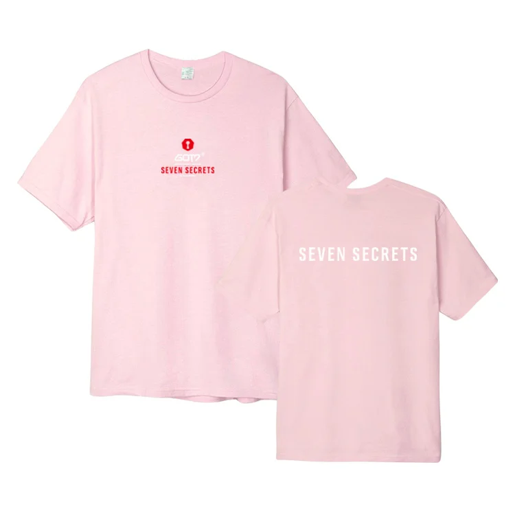 KPOP GOT7 семь секреты футболка унисекс с короткими рукавами летний Повседневный Топ