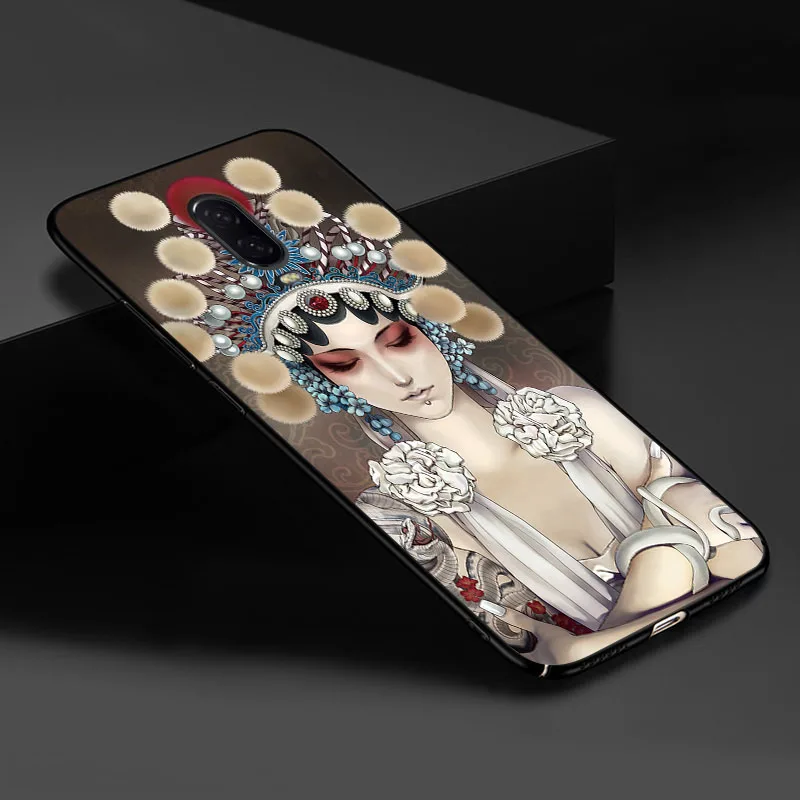 OnePlus6T чехол китайский дракон Лев волк мир анти-взрывы тиснение тонкий задний