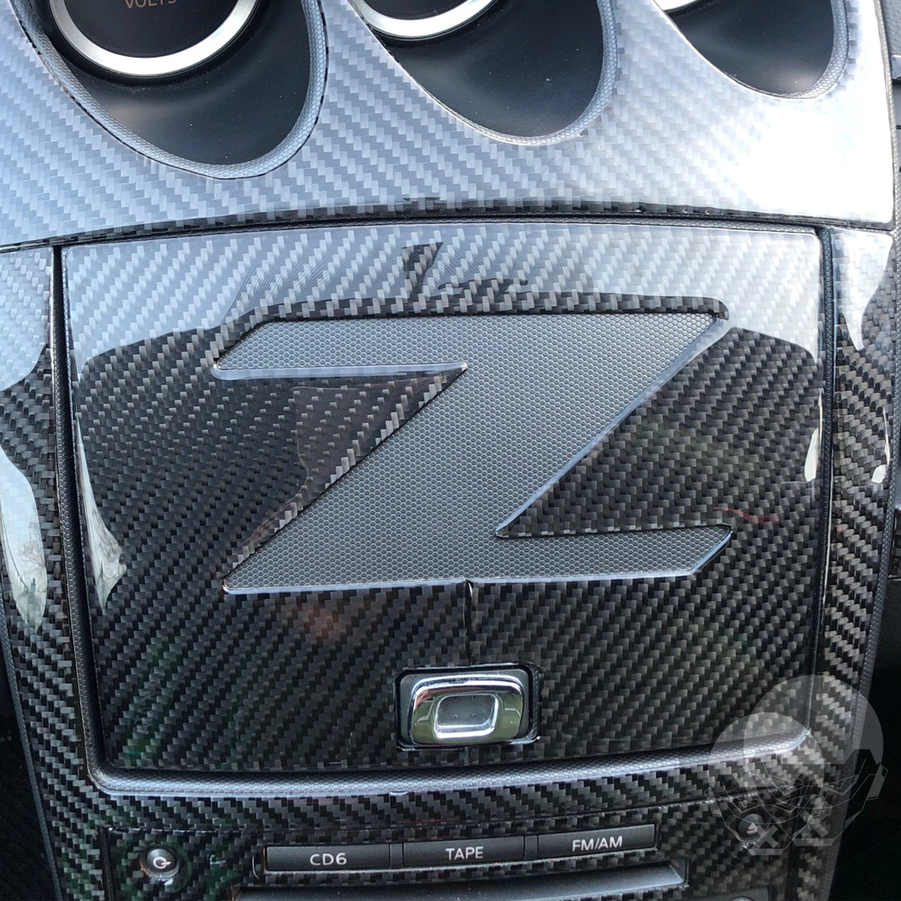 Для Nissan 350Z Z33 2003-2009 крышка навигатора дверь приборной панели наклейка из