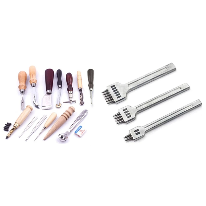 

1 Набор, металлическое долото с головкой, инструмент для пробивки и 1 Набор