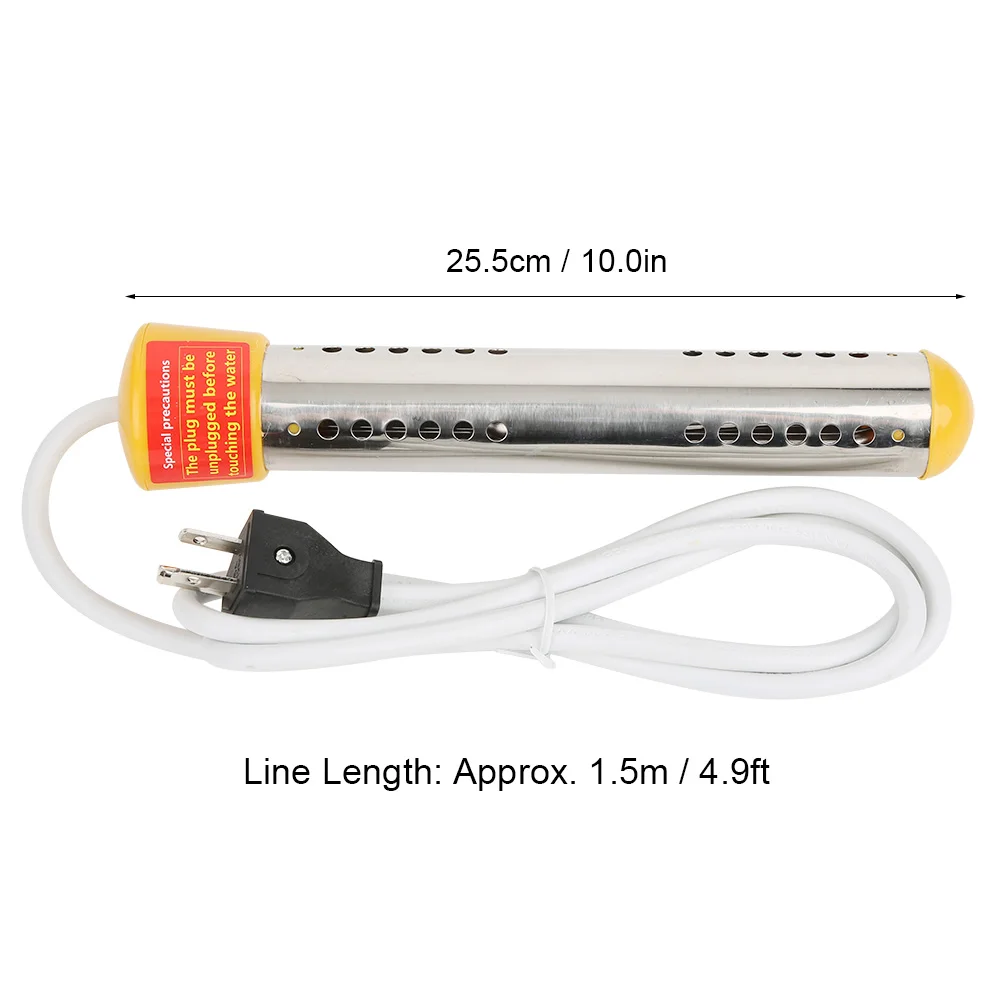 

1500W Floating Electric Water Heater Boiler Water Heating Portable Immersion Suspension Rod For Bathroom Swimming Pool US 110V