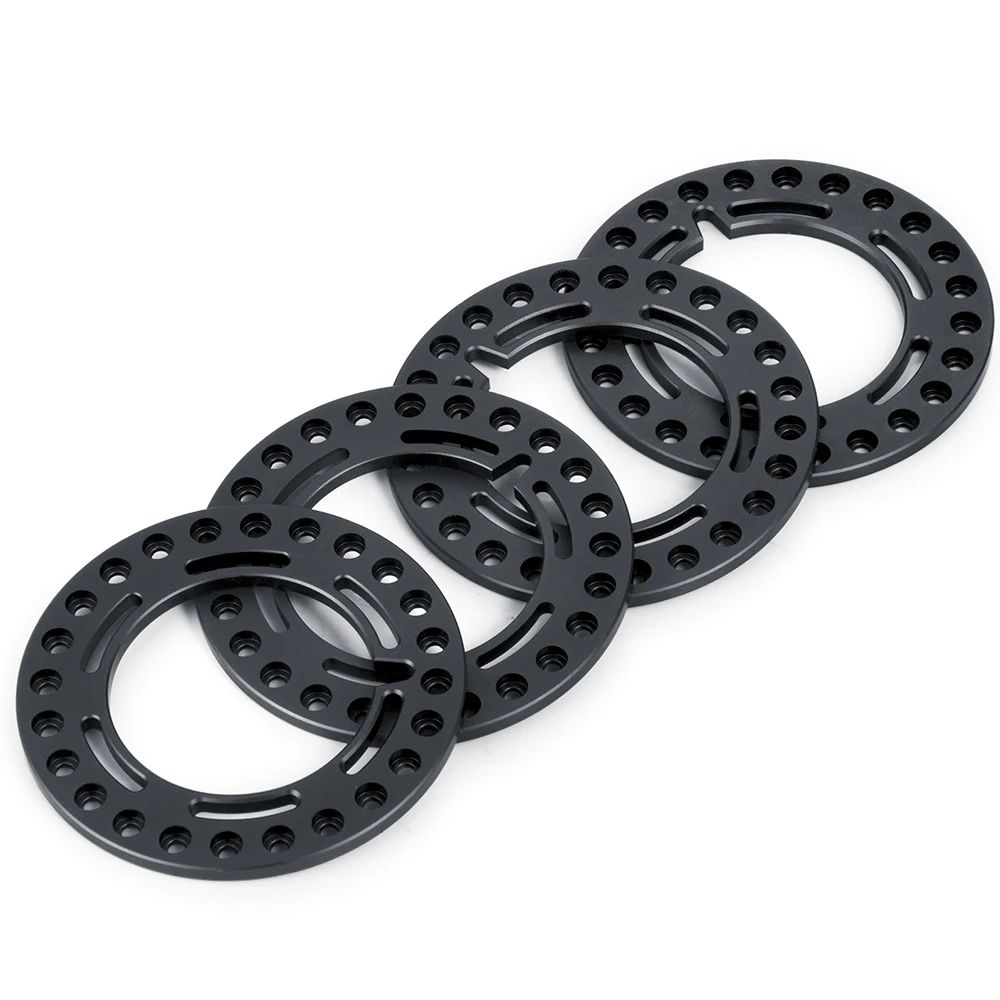 YEAHRUN 4 шт. наружные кольца 1 9 дюйма из алюминиевого сплава для Axial SCX10 D90 CC01 1/10
