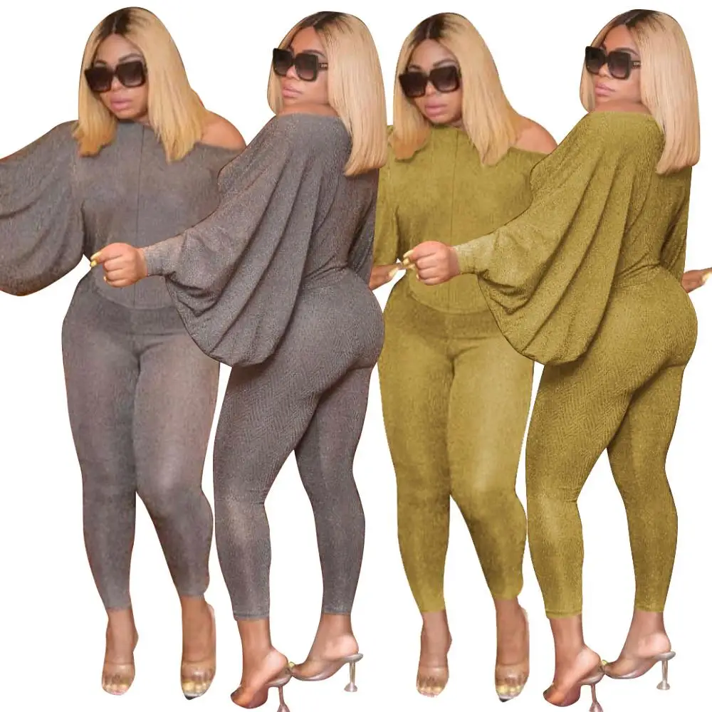 Женский комплект из двух предметов укороченный топ с рукавами летучая мышь +