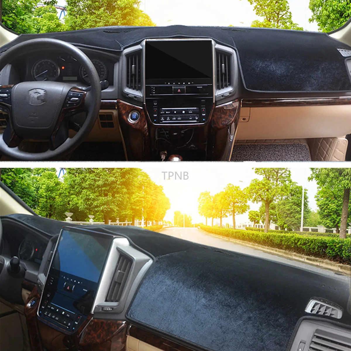 Для Toyota Land Cruiser 200 FJ200 2012 2013 приборной панели автомобиля затенение коврик аксессуары