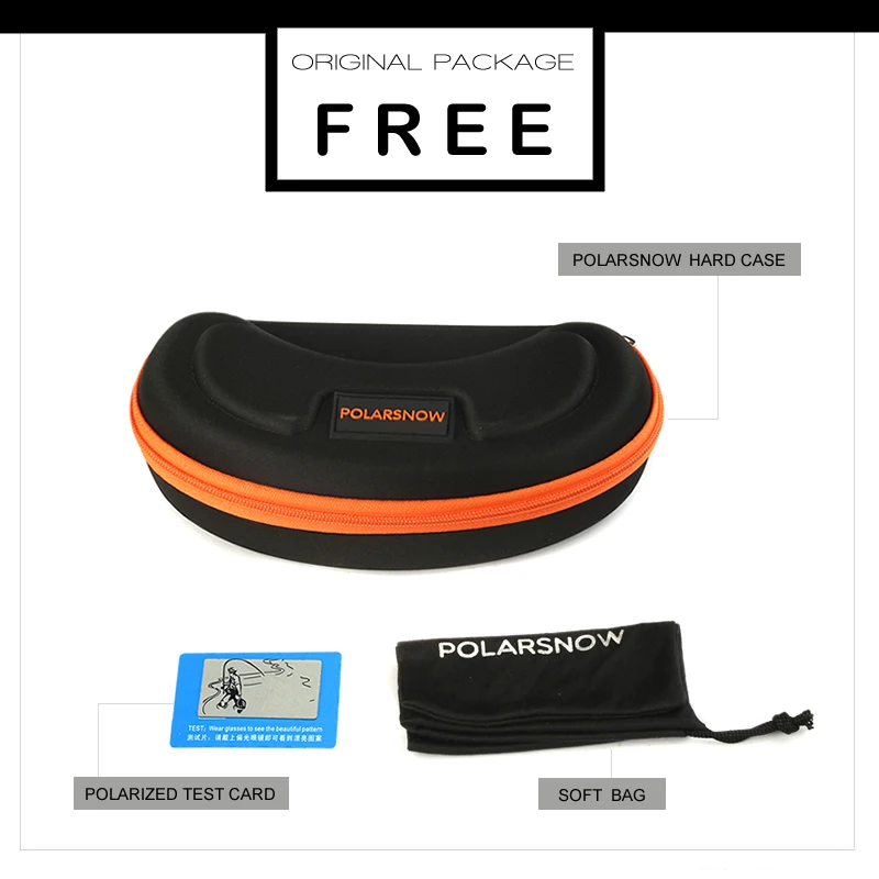 POLARSNOW винтажные Поляризованные спортивные солнцезащитные очки для мужчин бренд