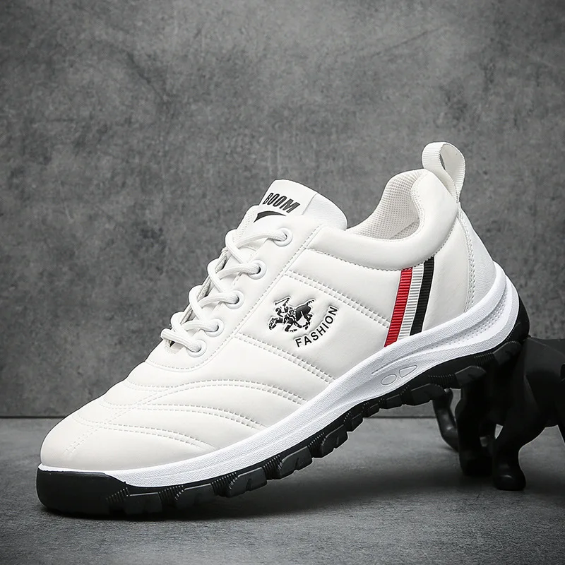 

2021 autumn and winter new trendy shoes men's casual shoes breathable leather sports shoes wholesale running shoes