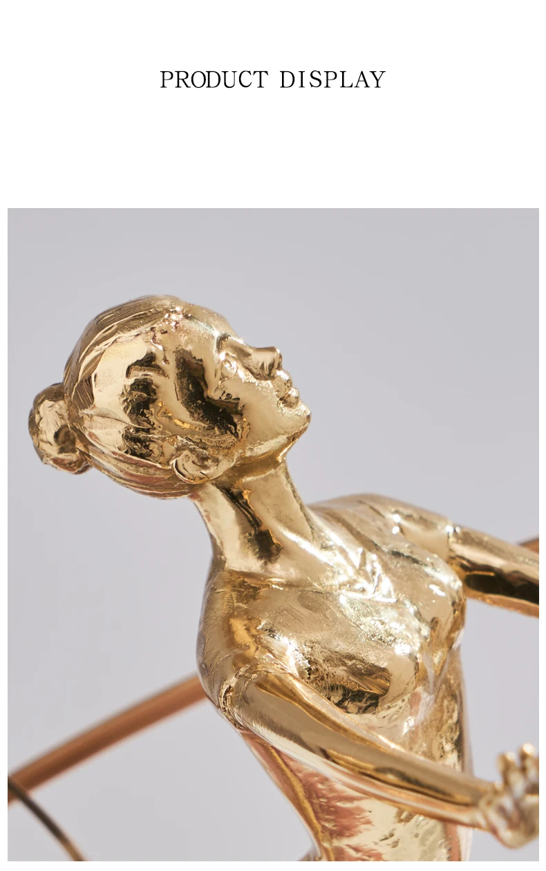 Аксессуары для домашнего декора латунная гимнастическая фигурка спортсмена