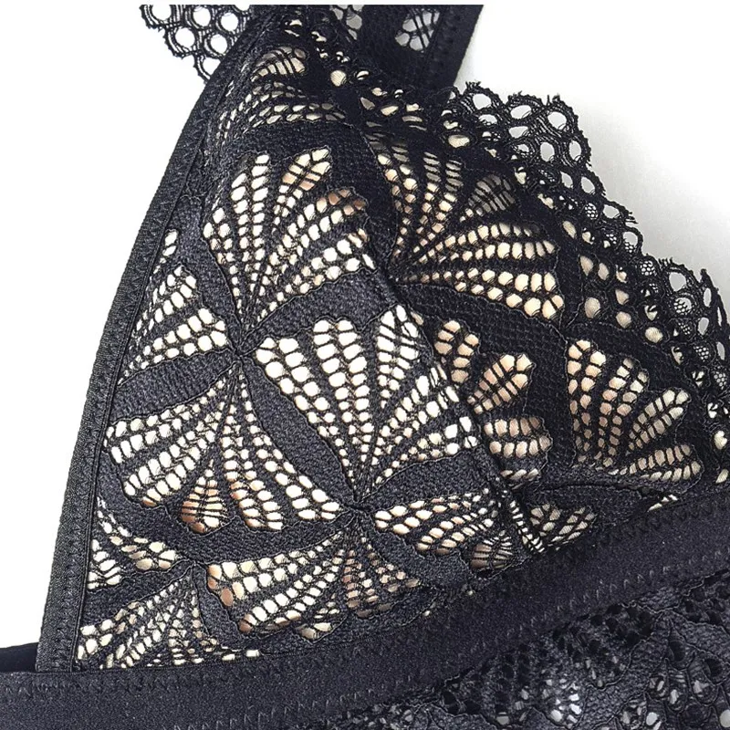 

Backstrom Womens Underwear Intimates Wire Free Lingerie Set Ensemble Femme Front Closure Bralette Bra And Panty Ultra Thin