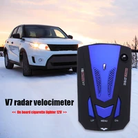 v7 car radar signal detector security speed english russian vehicle security speed voice alert warning