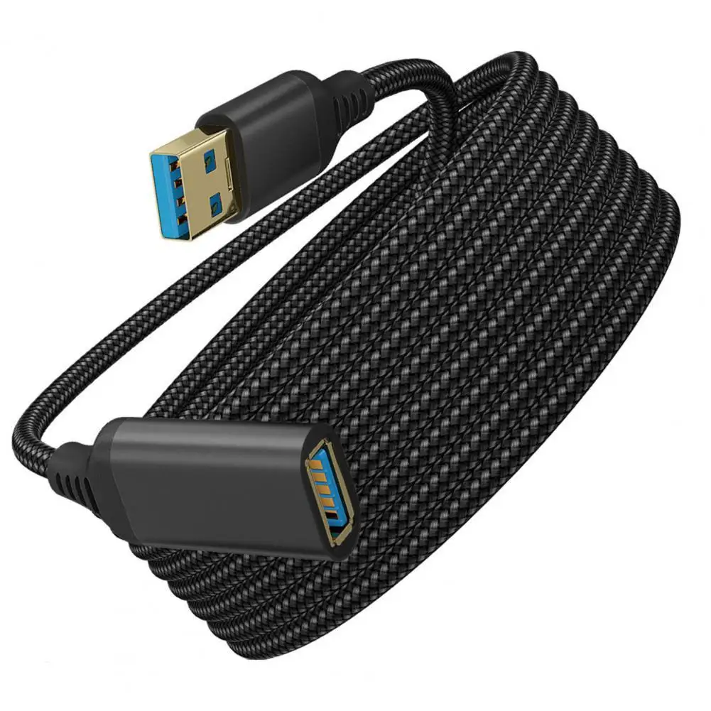 

USB Extension Cable Widely Compatible High-speed Transmission Braided USB3.0 Male to Female Extension Line for Laptop