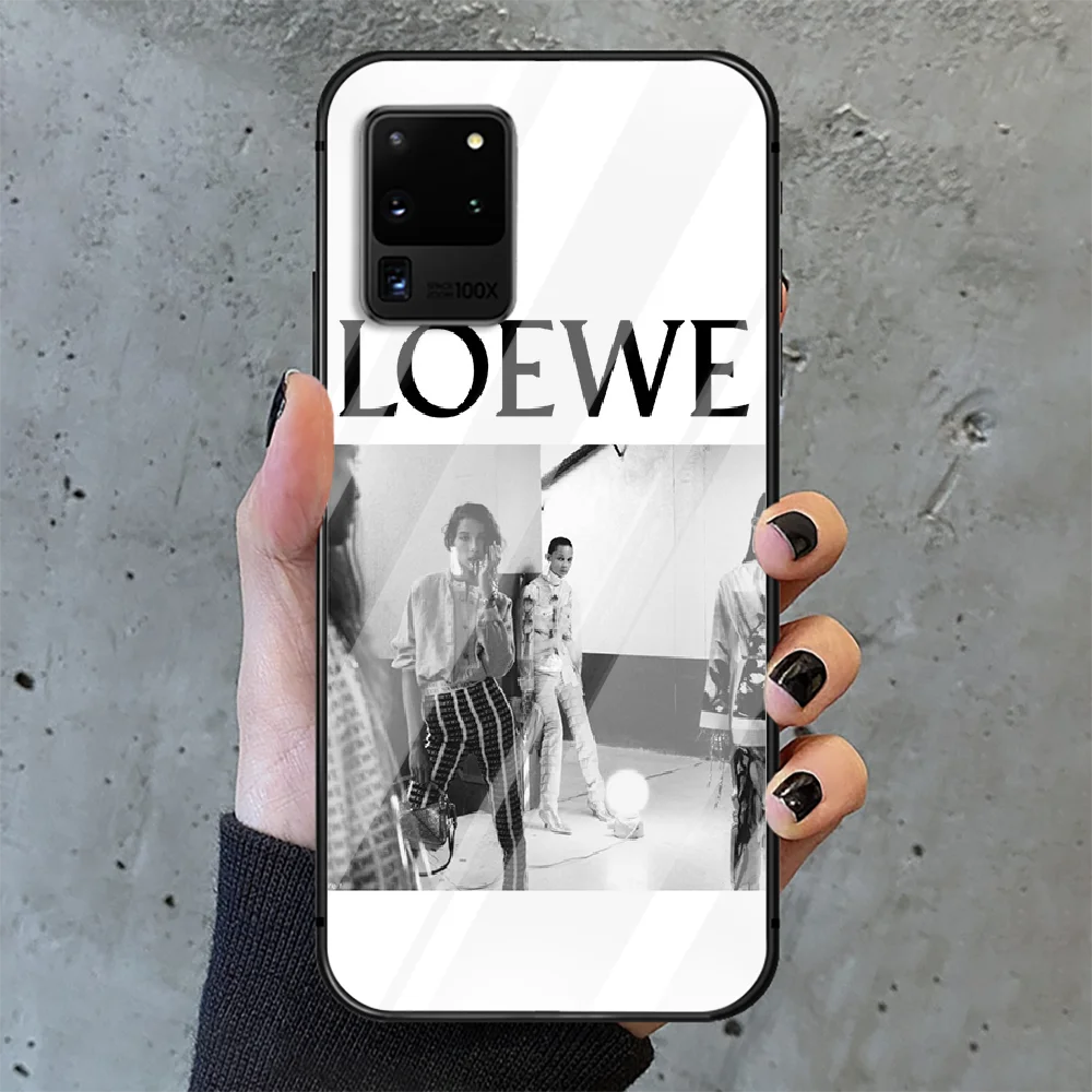 

Spanish luxury brands Phone Tempered Glass Case Cover For Samsung Galaxy S Note 5 6 9 10 10E 20 21 FE Plus Uitra Hot Soft Trend