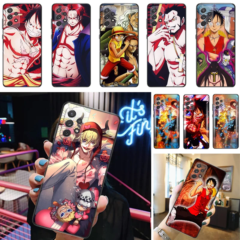 

Anime The Grandline Men Sanji Luffy Vinsmoke Roronoa Zoro Phone Case For Samsung Galaxy A52 4G 5G A72 Carcasa Coque Funda