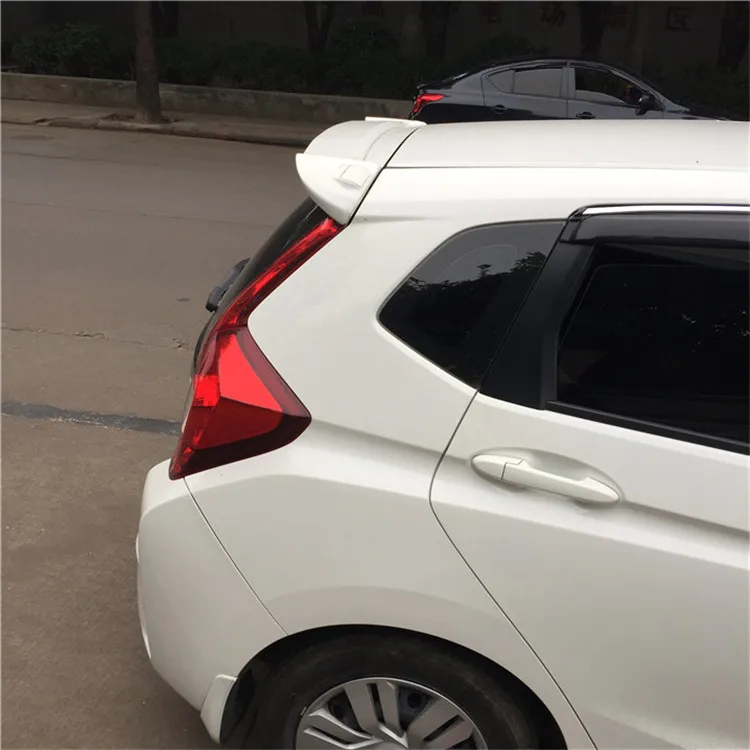 Для Fit спойлер 2014-2017 Honda Jazz Yyck Спойлер ABS пластик Материал заднее крыло автомобиля