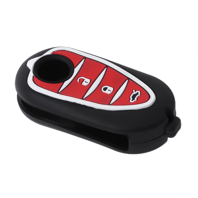 

3 Buttons Silicone Car Key Fob Case For Alfa Myth 159 GTO Myth Giulietta Romeo 4C GTA