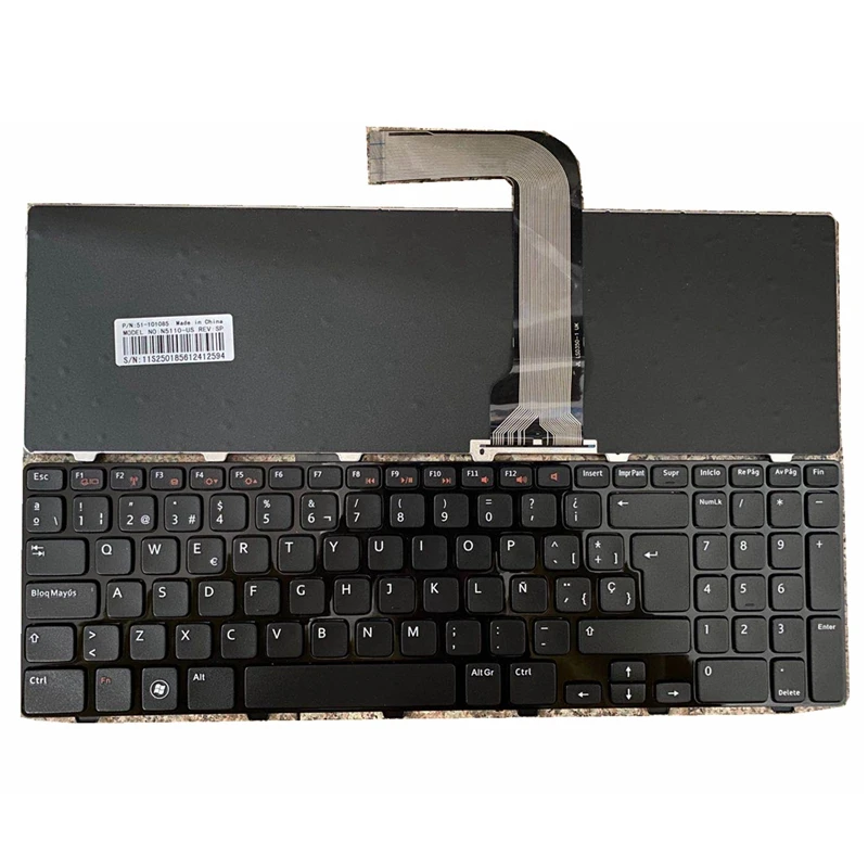 

Keyboard for DELL Inspiron 15R N5110 M5110 N 5110 Black Spanish SP