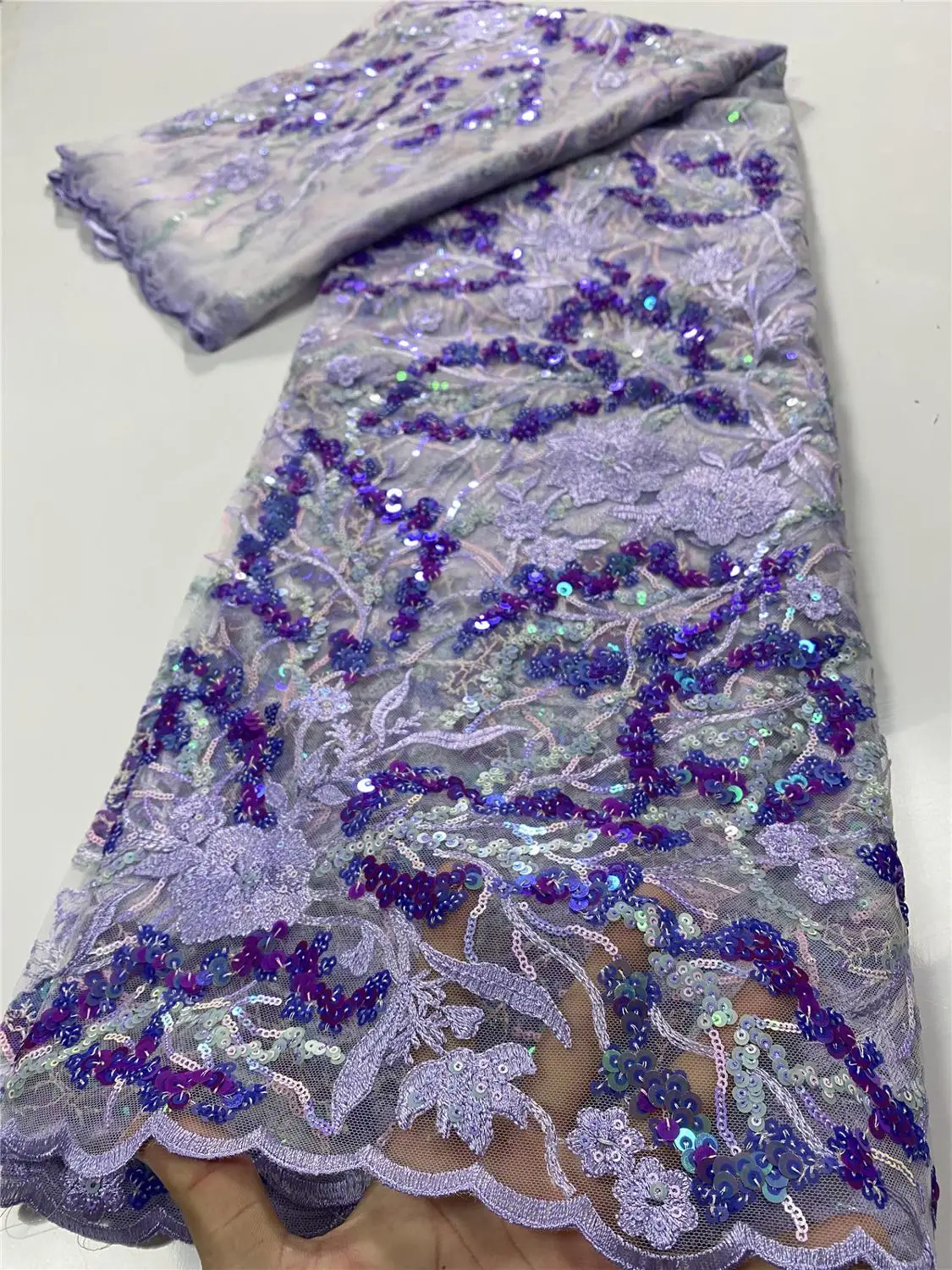 Французская кружевная ткань с блестками 2020 Высококачественная фототкань