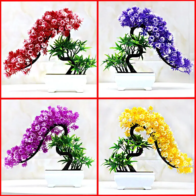 Home set decoration living room dining table plastic imitation of true and false flowers and plants Ornaments indoor and outdoor