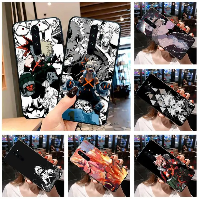Чехол для телефона Boku no Hero моя геройская Академия Katsuki Bakugou чехол Redmi Note 9 8 8T 8A 7 6 6A Go