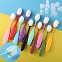 colorful blending brushes set with 10 covers painting makeup brush to make up for diy scrapbooking card making photo decor