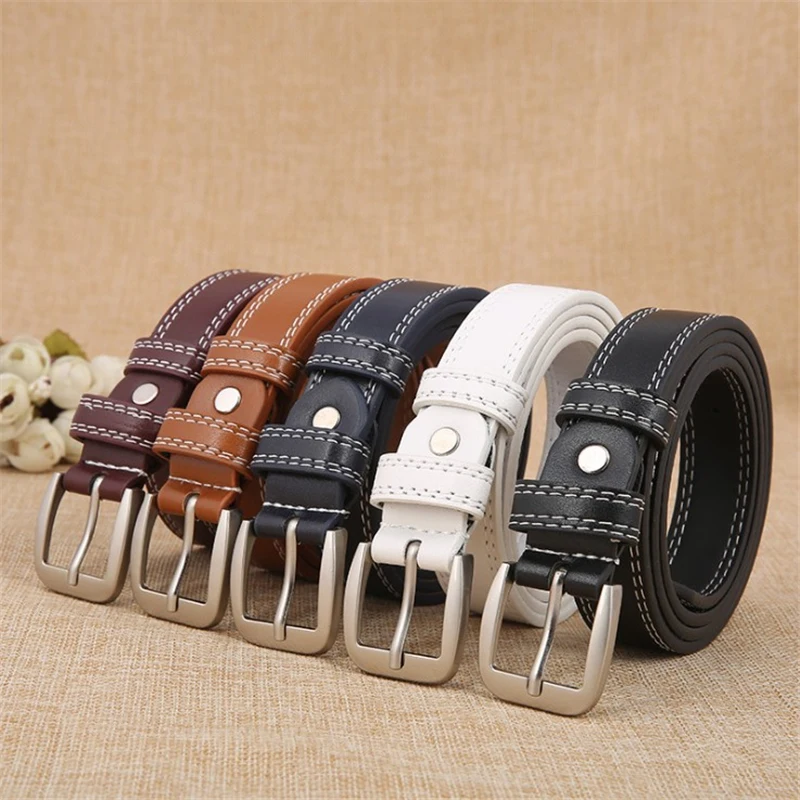 

2021 Belts for women Fashion Pin Buckle Female Belts Imitation Leather PU Women Belts