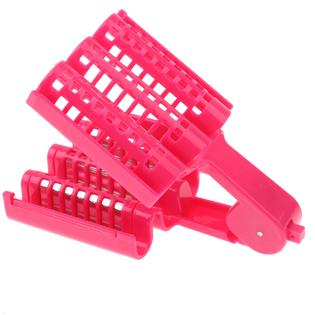 

Plastic Hairdressing Hair Styling Roller DIY Curlers Rose