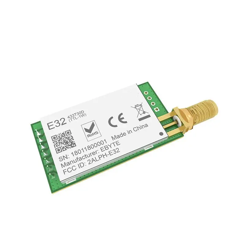 

SX1278 433MHz 30dBm 1W Serial Port Transceiver E32-433T30D SMA Long Rangerf