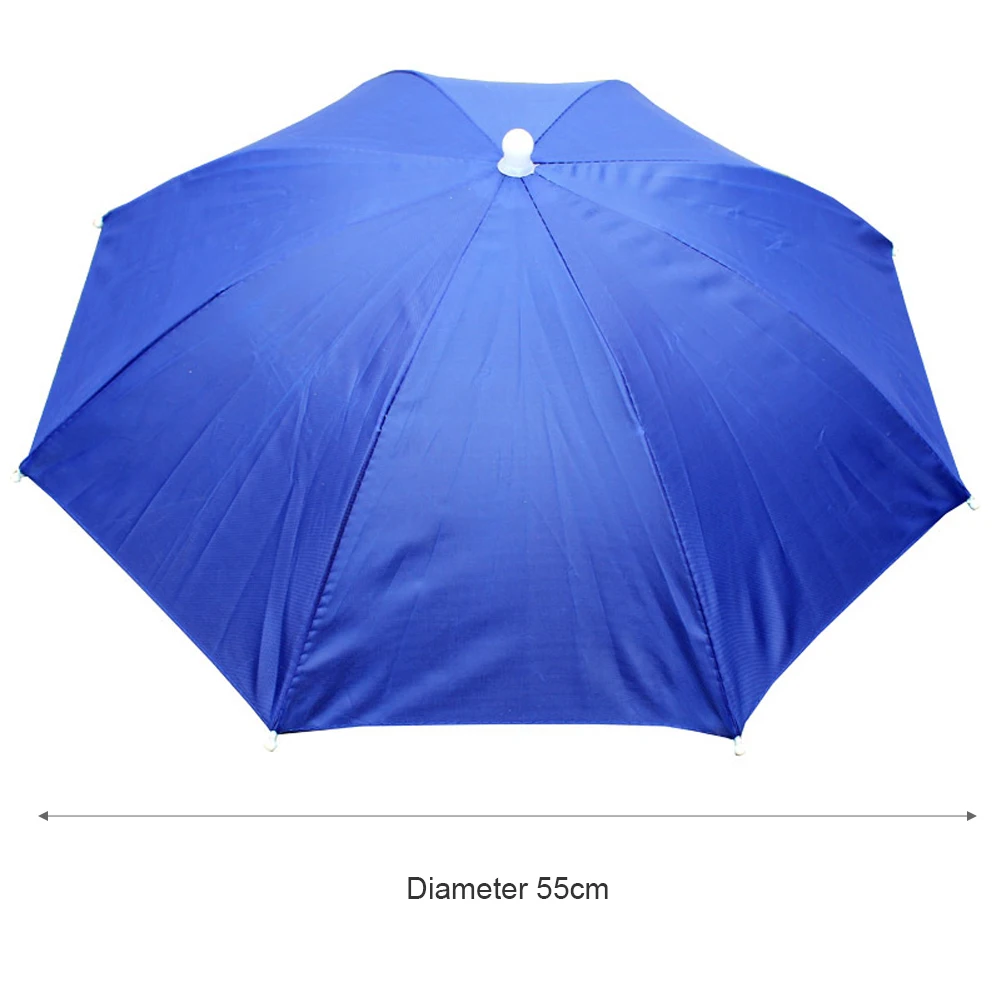 

Outdoor Fishing Caps Portable Head Umbrella Hat Anti-Rain Fishing Anti-Sun Umbrella Hat Adults Unisex Outdoor Sports Cap