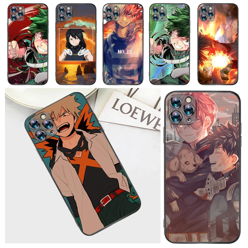 

My Hero Academia Tomura Boku Dabi Shigaraki Todoroki Shouto Bakugou Katsuki Phone Case For iPhone 7 8 Plus 6 6S Cases Carcasa