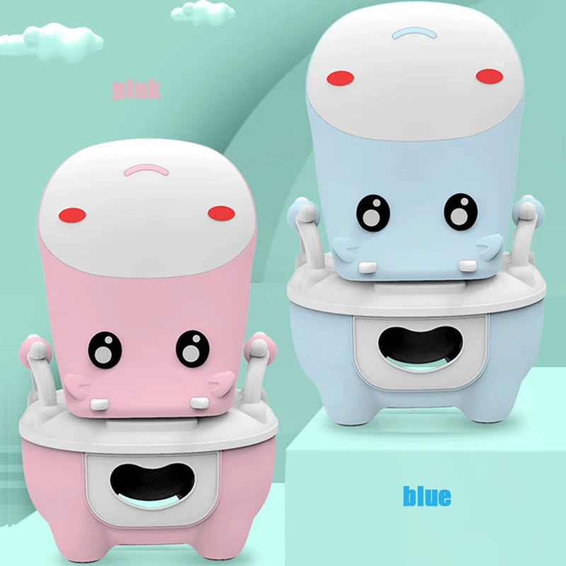 Детский туалет с мультяшным животным ящиком для туалета горшок моющийся