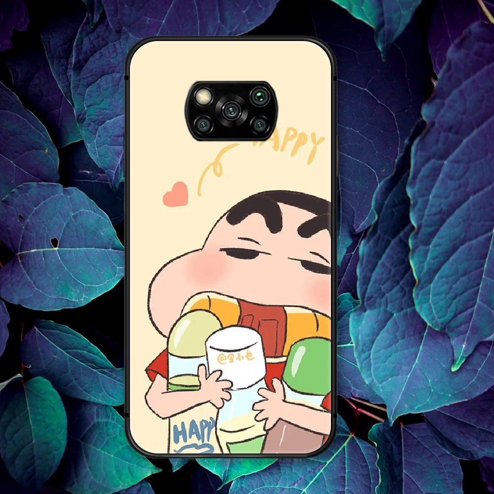 

Crayons Shin Chans Cute Cartoon Phone Case For Xiaomi Mi Note 10 A3 9 MAX 3 A2 8 9 Lite Pro Ultra black Shell Fashion Coque