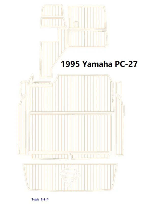

Палубный настил из искусственного тика, для лодки, 1995 год, Pacific Cruiser 27 PC-27