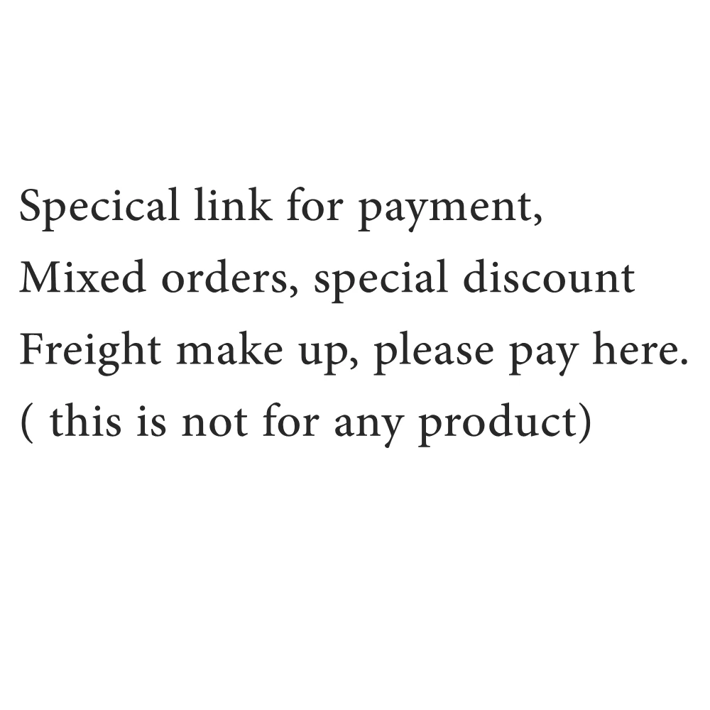 

Special link for adding freight, not for any product