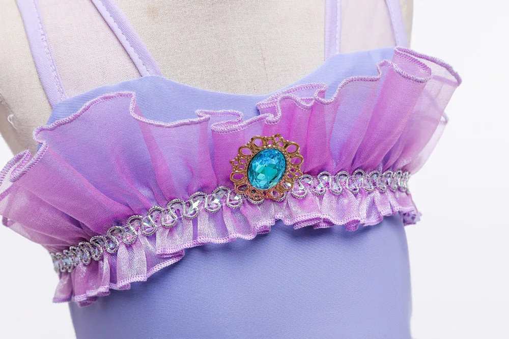 Little Mermaid Ariel Princess Girl Dress Cosplay Costumes For Baby Girl Mermaid Dress Up Sets Children Birthday Party Clothing baby dresses for wedding